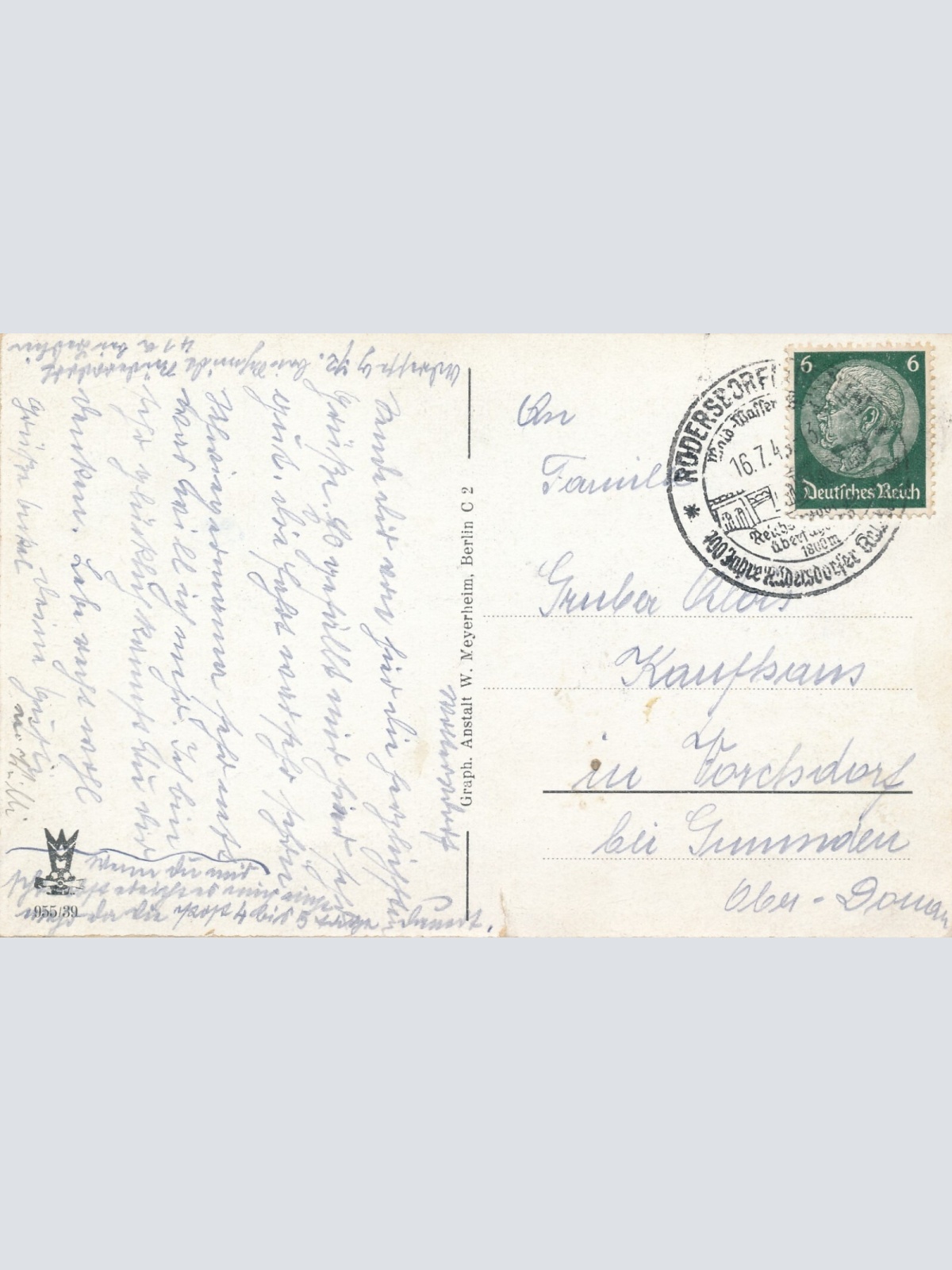 AK, Rüdersdorf bei Berlin, Panorama mit Peter-Lübkes-Brücke, Brandenburg (S1801)