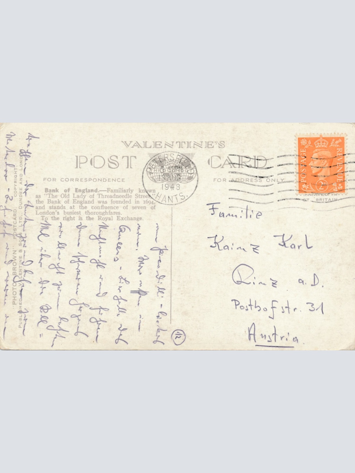 AK, Bank of England and Royal Exchange, London (S1799)