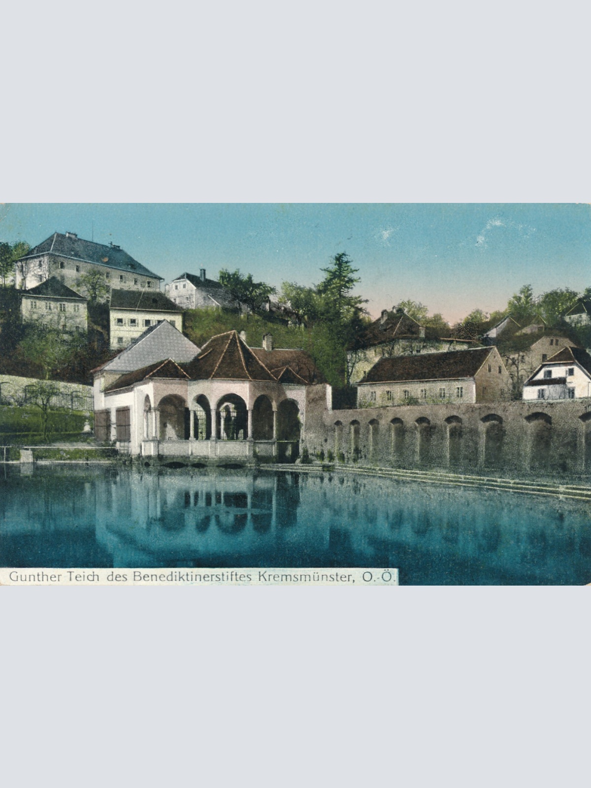 AK aus Kremsmünster mit Gunther Teich Oberösterreich (6333)