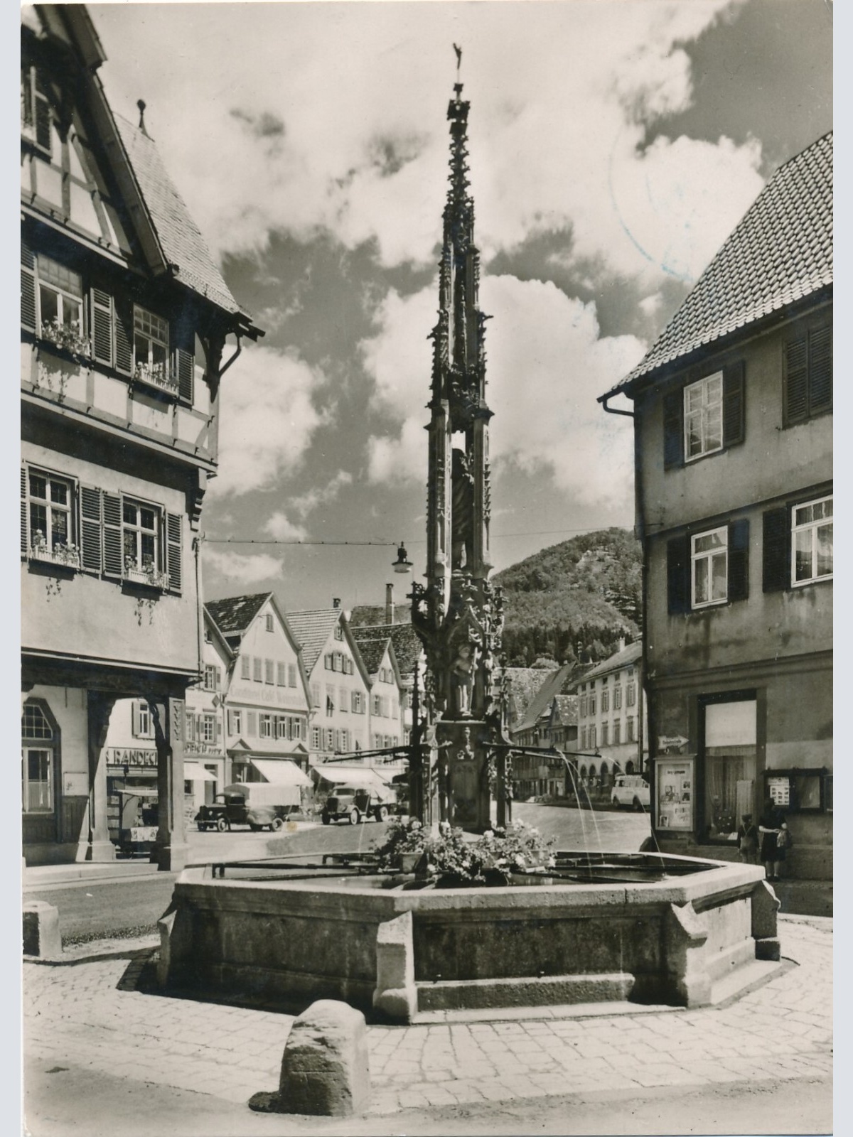 AK, Urach, Marktbrunnen, Baden-Württemberg (S1738)