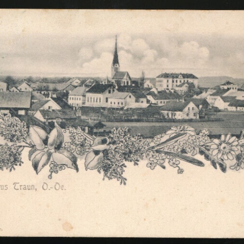 AK gruss aus Traun Oberösterreich (6063)