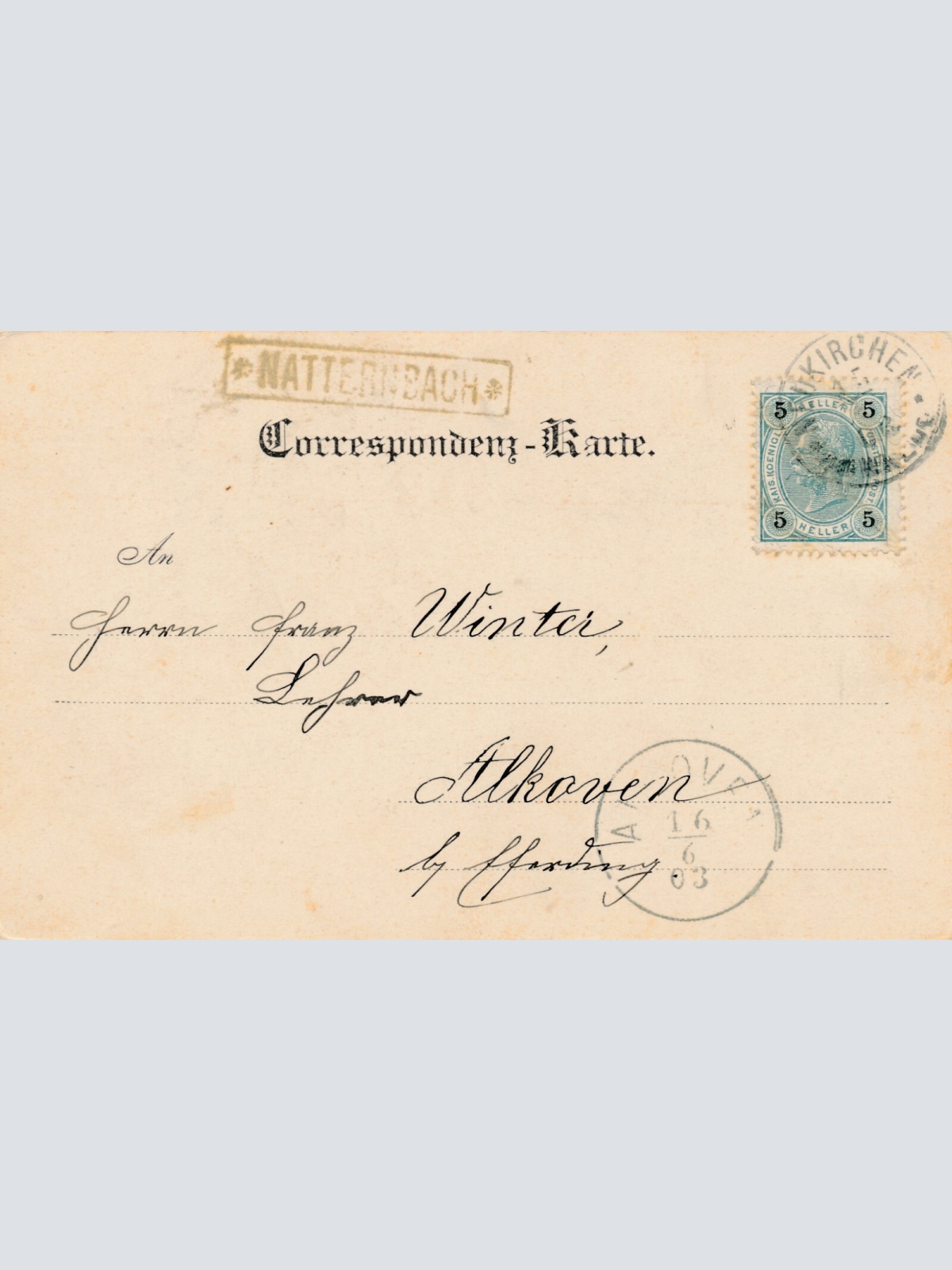 AK gruss aus Natternbach Oberösterreich (6191)