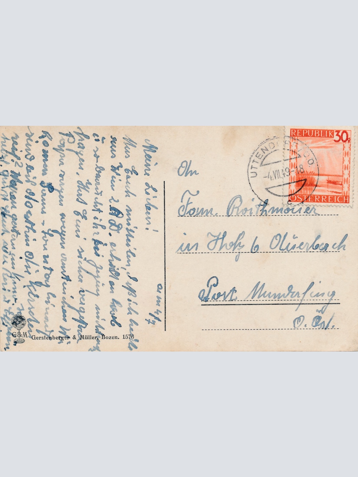 AK aus Brixen mit Dom Italien (6377)