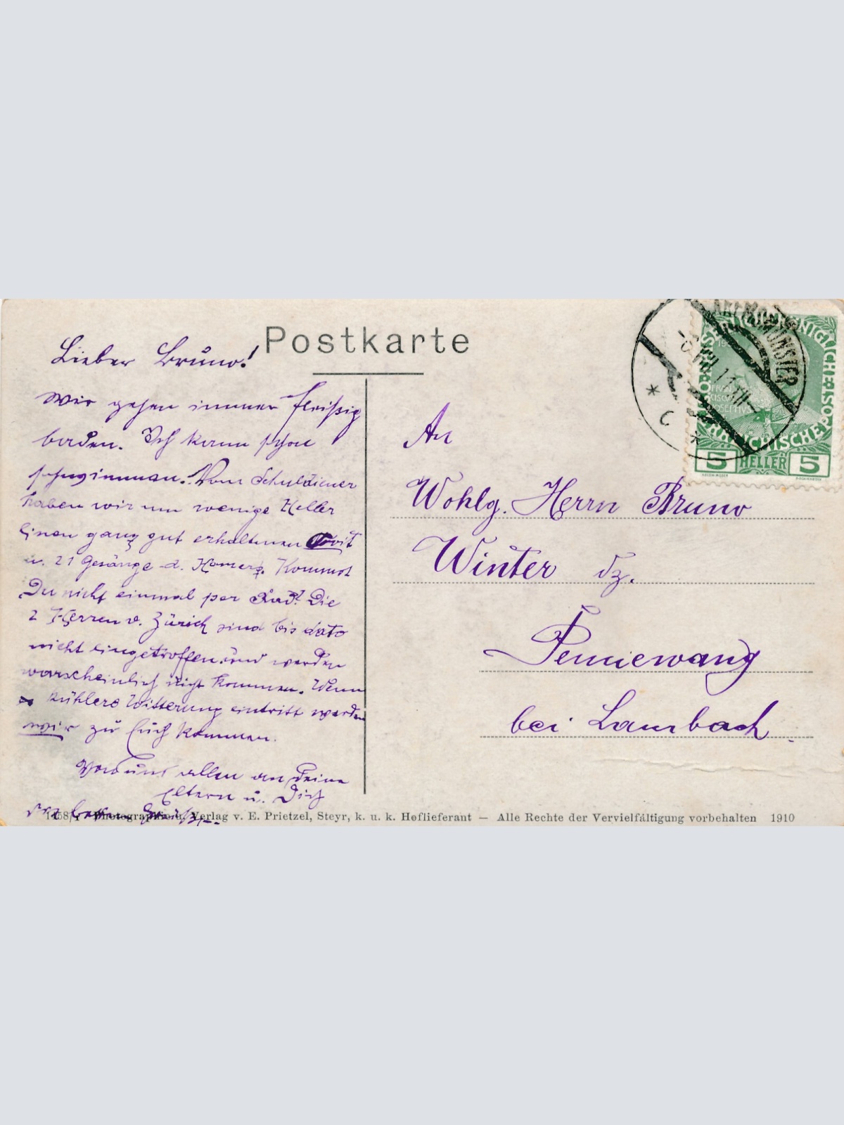 AK aus Kremsmünster mit Gymnasium Oberösterreich (6475)