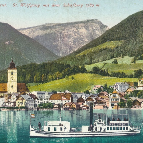AK aus St.Wolfgang mit dem Schafberg Oberösterreich  (6346)