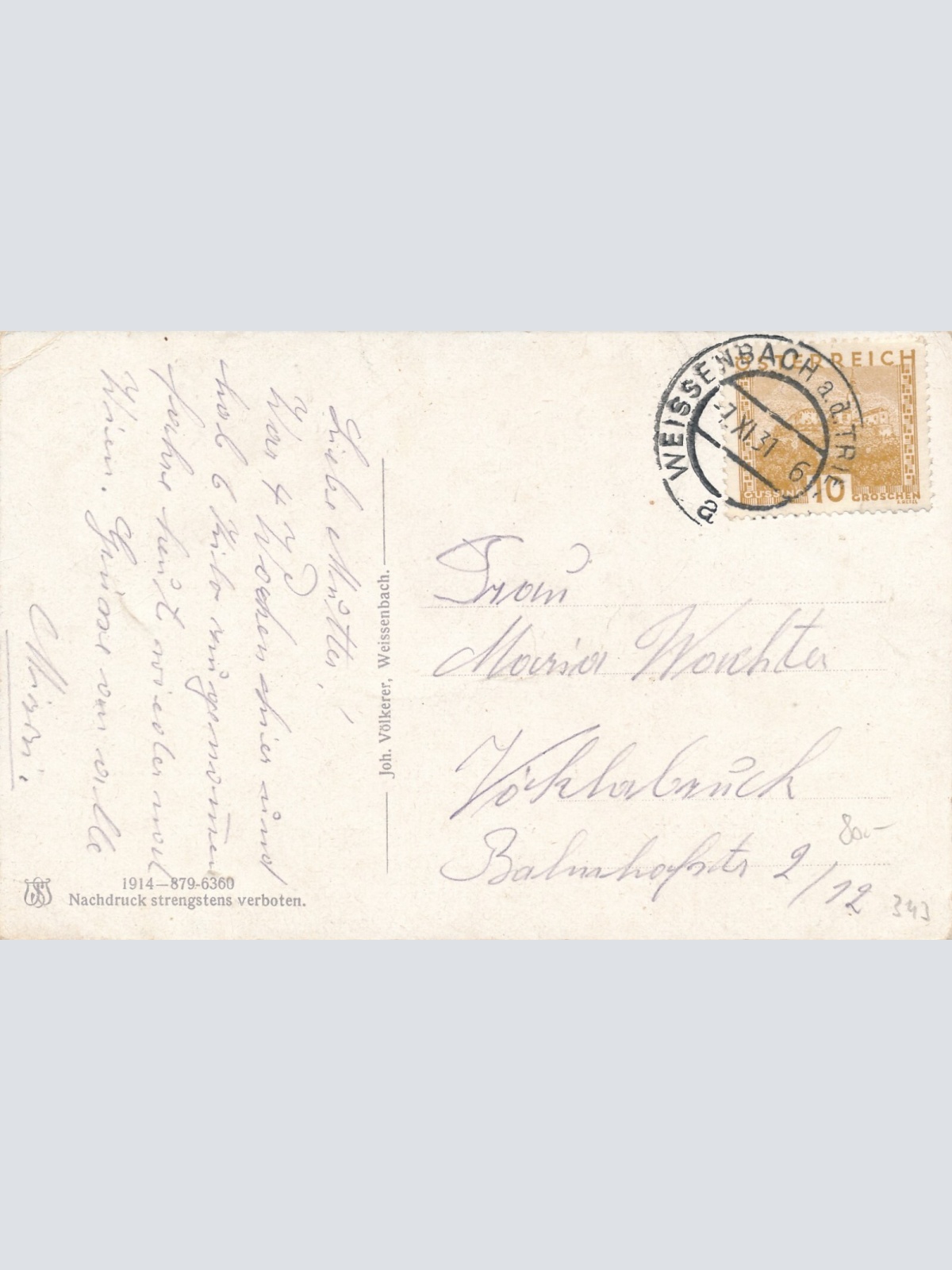 AK aus Weissenbach an der Triesting Niederösterreich (6868)