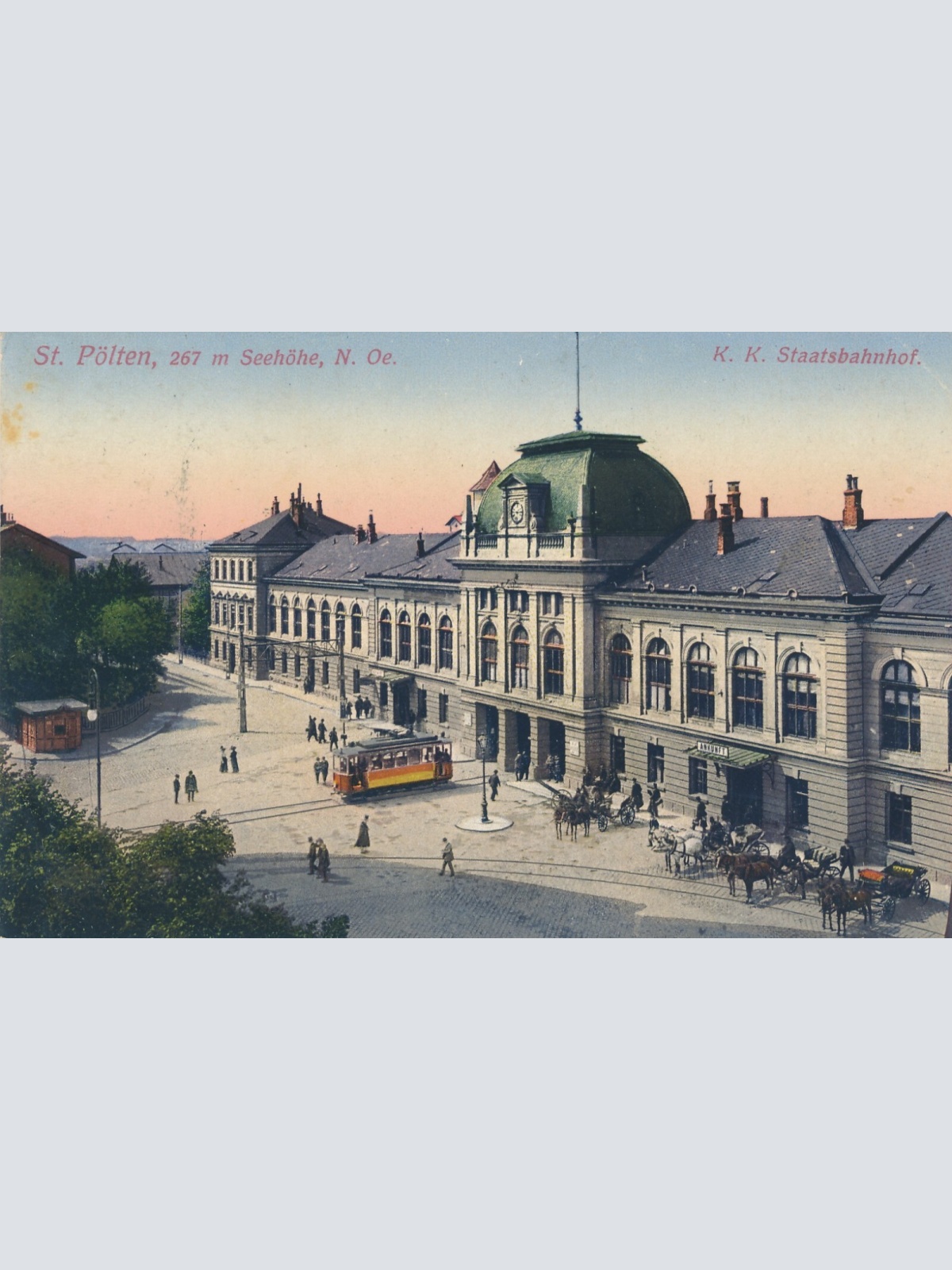 AK aus St.Pölten mit Staatsbahnhof Niederösterreich (6865)