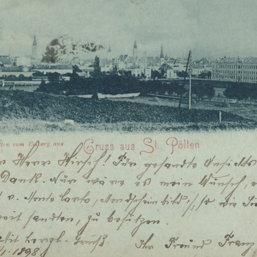 Mondschein - Karte gruss aus St.Pölten (6863)
