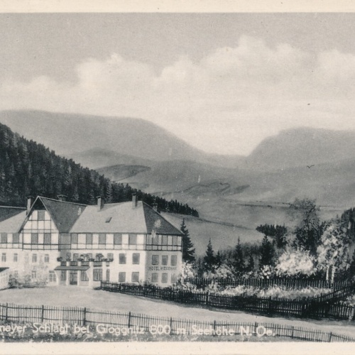 AK aus Schlagl bei Gloggnitz mit Hotel Westermeyer Niederösterreich (6166)