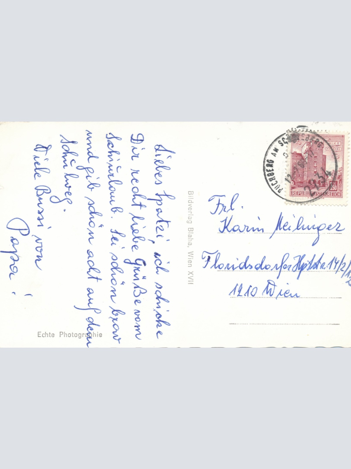 AK aus Puchberg am Schneeberg mit Pension Gschaiderhof Niederösterreich (6165)