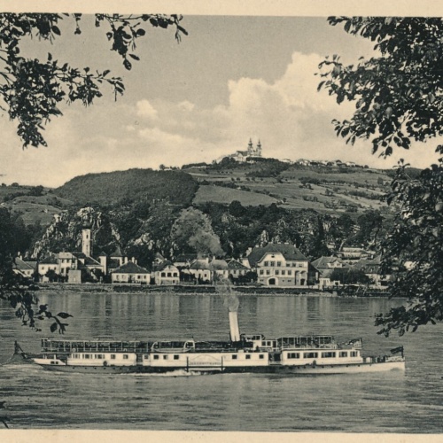 AK aus Marbach und Maria Taferl mit Dampfer Niederösterreich (6889)