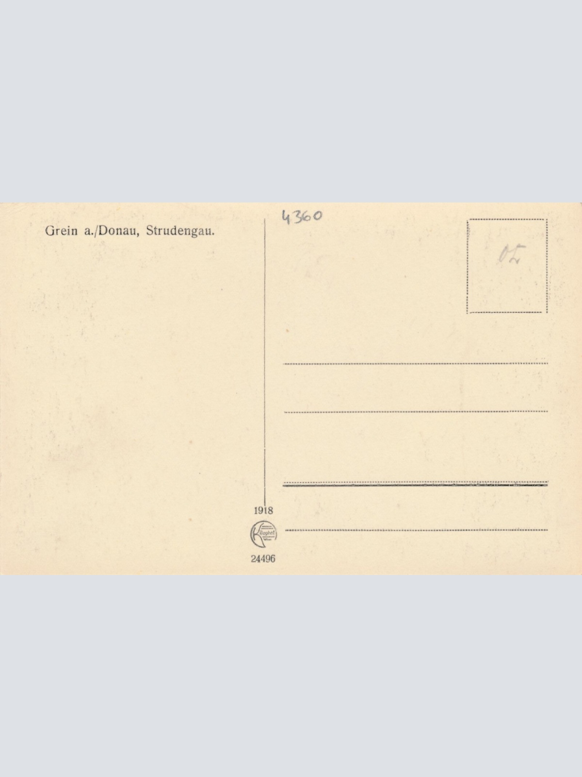 AK aus Grein an der Donau Oberösterreich (6794)