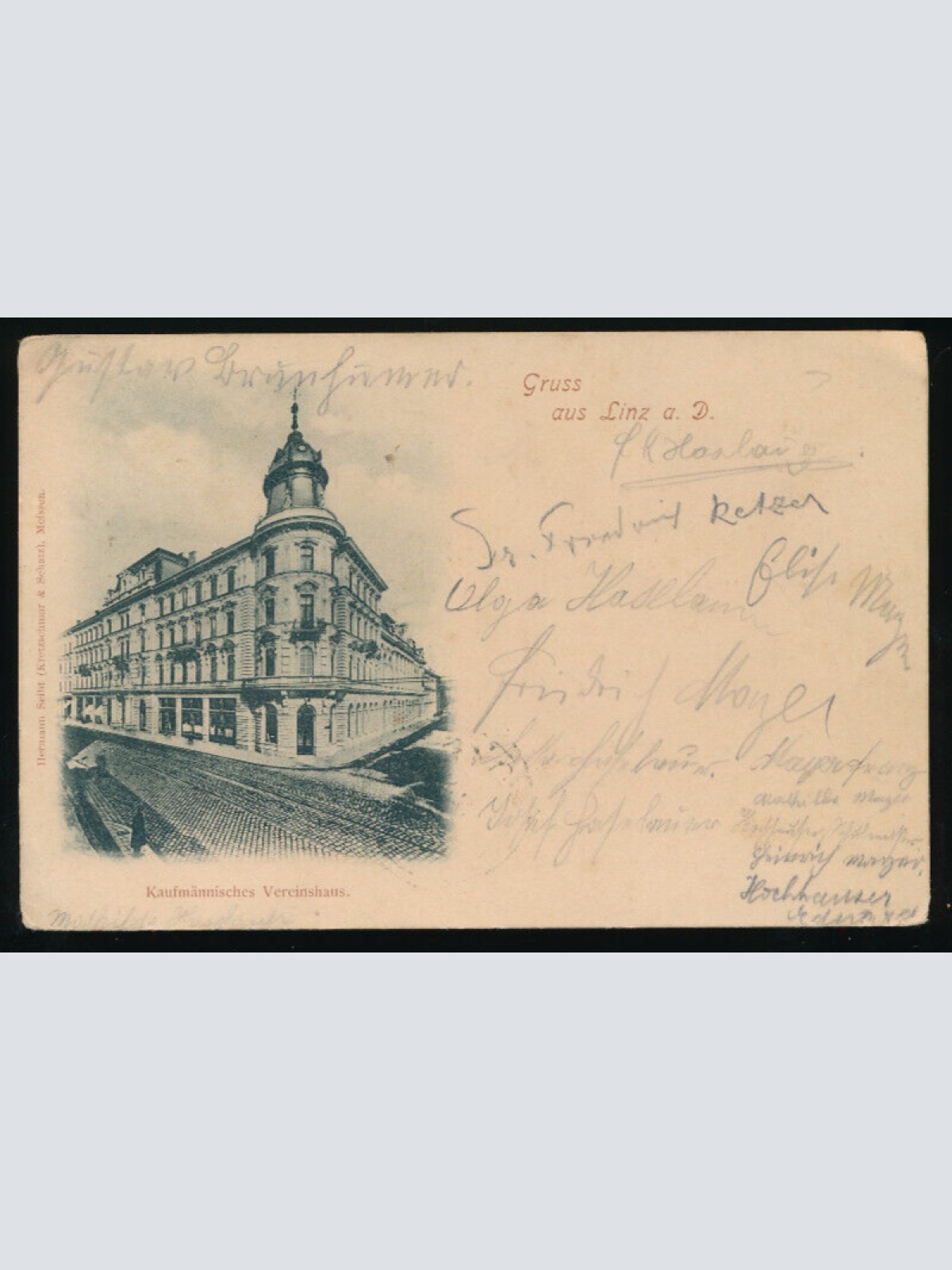 AK gruss aus Linz an der Donau Oberösterreich (6027)