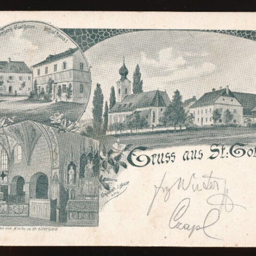 AK gruss aus St.Gotthard Oberösterreich (5942)