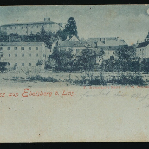 Mondschein - Karte gruss aus Ebelsberg bei Linz Oberösterreich (5921)