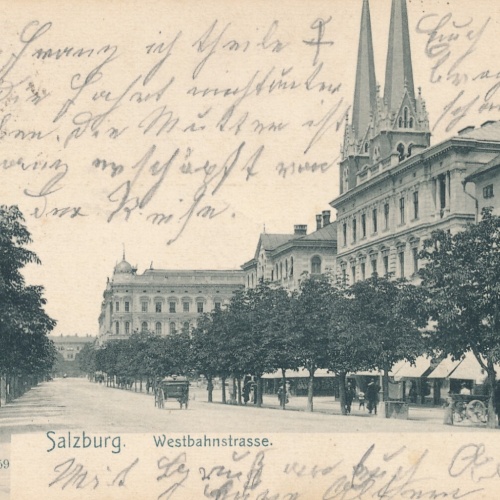 AK aus Salzburg Westbahnstrasse Salzburg (6091)