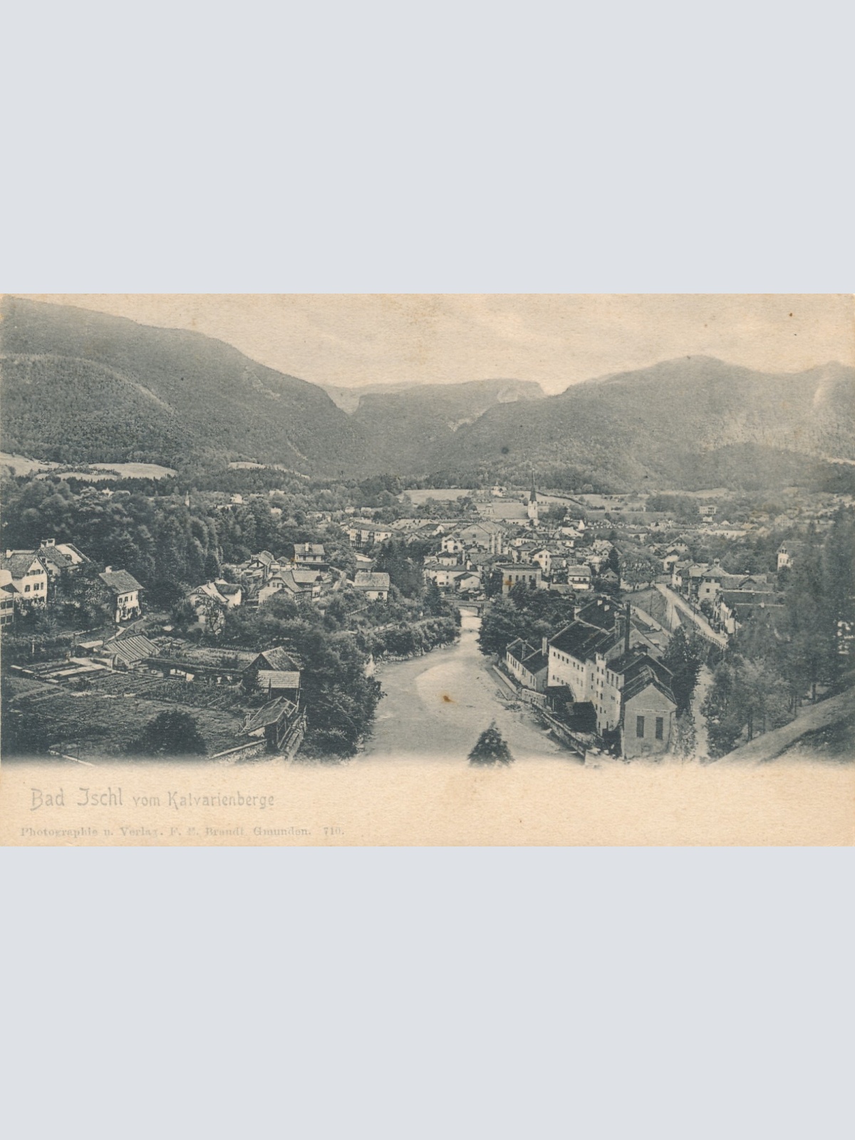 AK aus Bad Ischl vom Kalvarienberg Oberösterreich (6102)