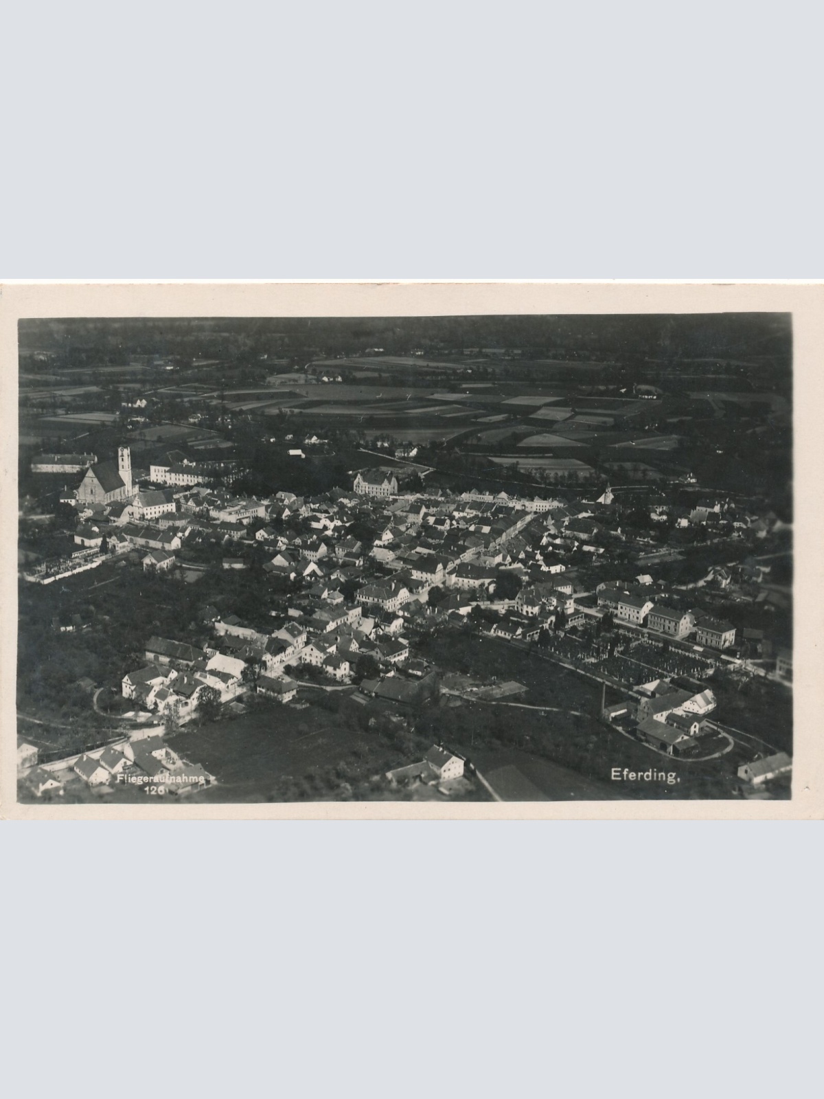 AK aus Eferding Fliegeraufnahme 126 Oberösterreich (6820)