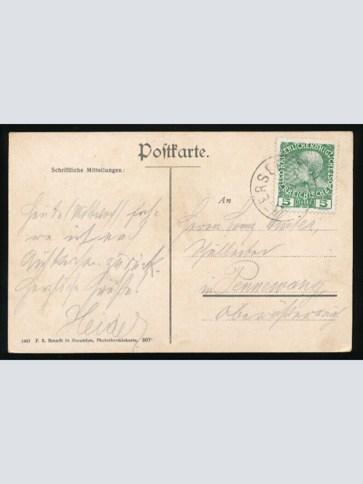 AK aus Attersee mit Segelboot Oberösterreich (6054)