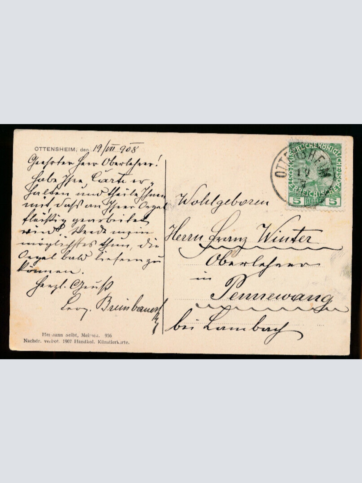 AK aus Ottensheim bei Linz an der Donau Oberösterreich (6071)