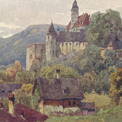AK aus Schönbühel an der Donau mit Schloss Niederösterreich (6992)