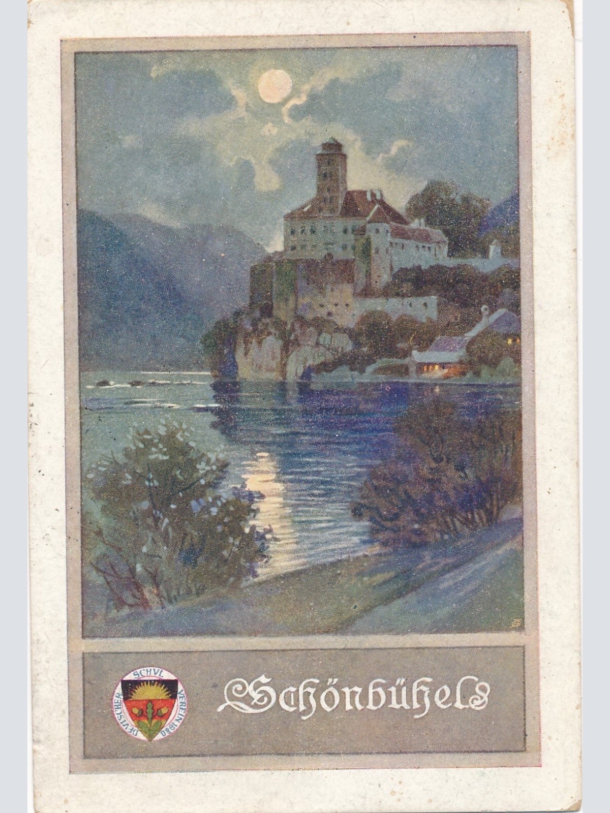 AK aus Schönbühel an der Donau mit Schloss Niederösterreich (6994)