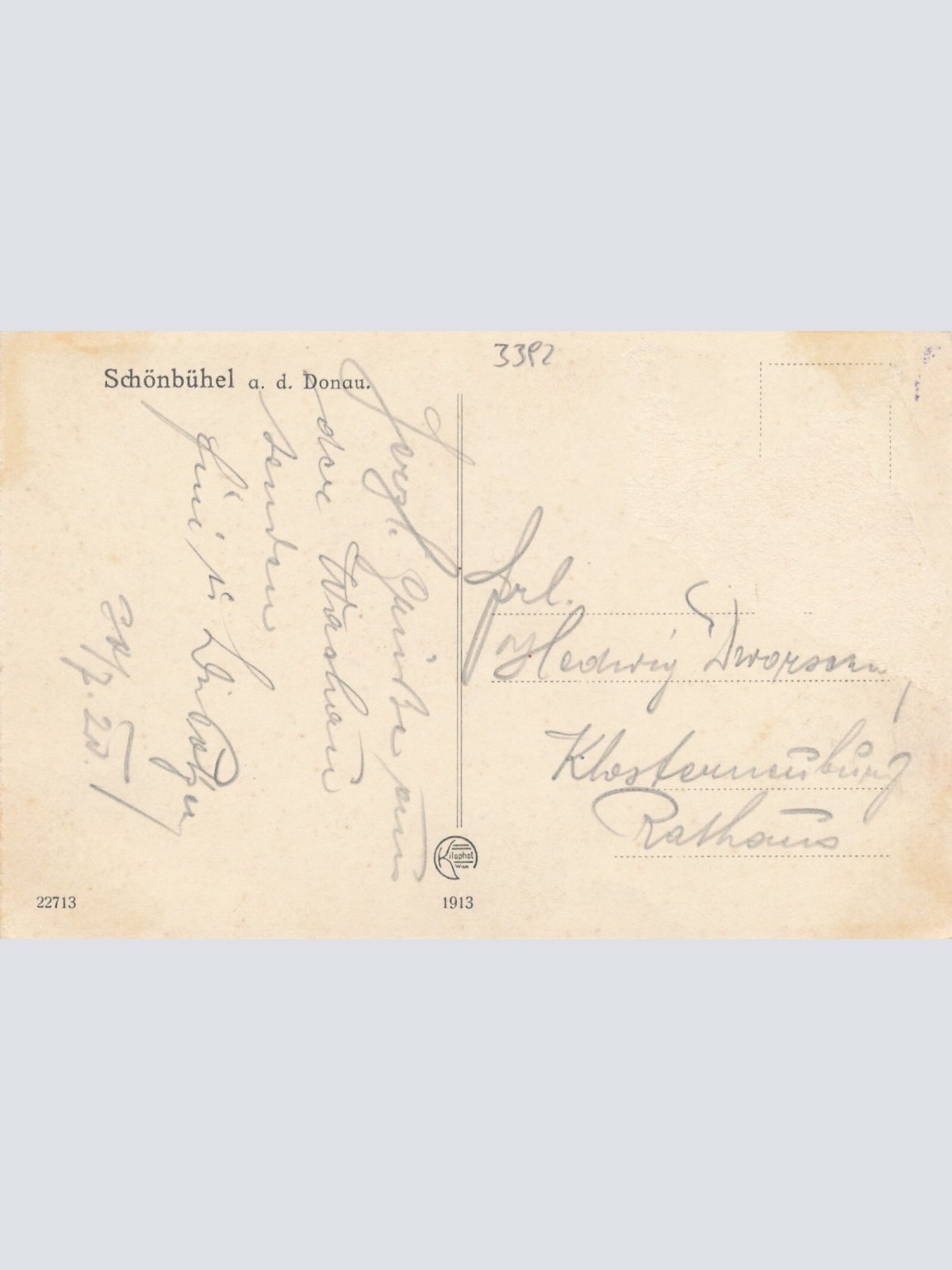 AK aus Schönbühel an der Donau mit Schloss Niederösterreich (6995)