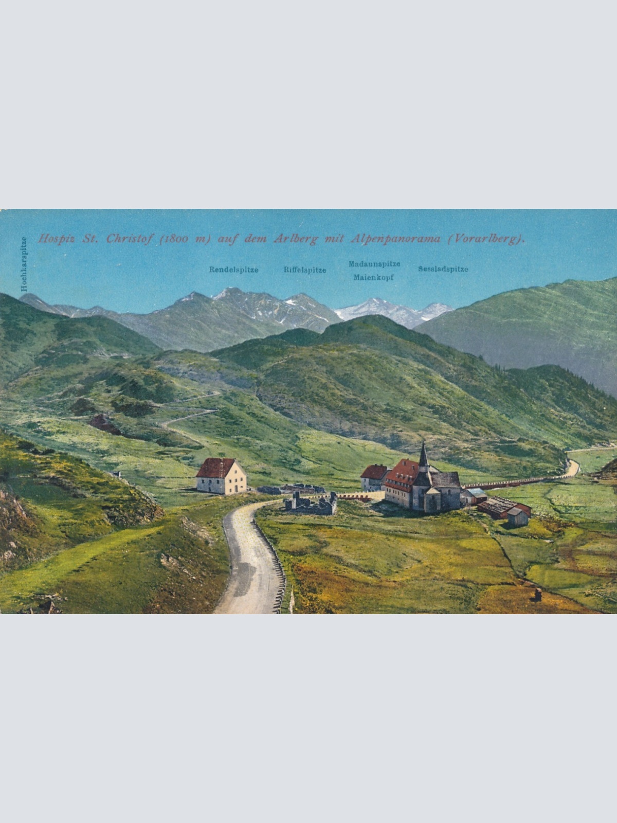 AK aus St. Christof mit Alpenpanorama Vorarlberg (7005)