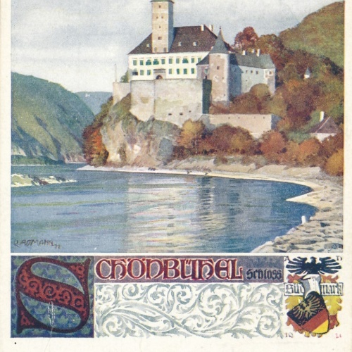 AK aus Schönbühel an der Donau mit Schloss Niederösterreich (6989)