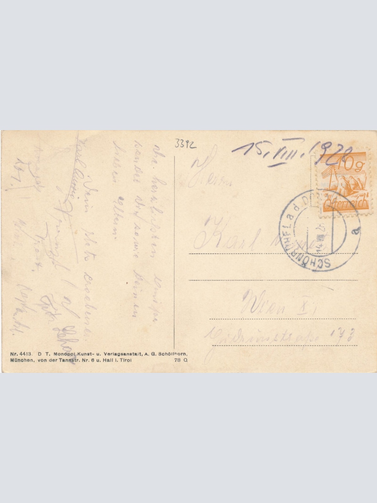 AK aus Schönbühel an der Donau mit Schloss Niederösterreich (6986)