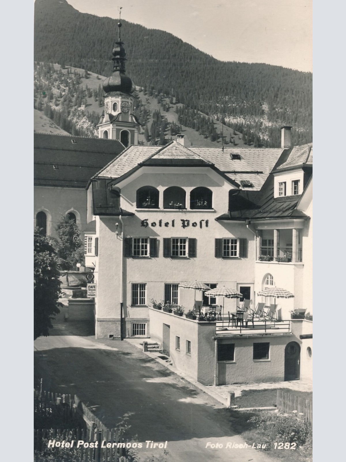 AK aus Lermoos mit Hotel Post Tirol (6935)