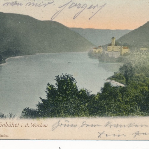 AK aus Schönbühel an der Donau mit Schloss Niederösterreich (6973)