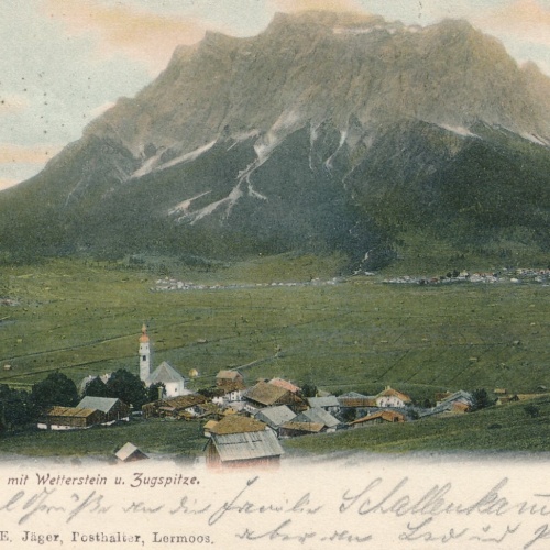 AK aus Lermoos mit Wetterstein Tirol (6959)