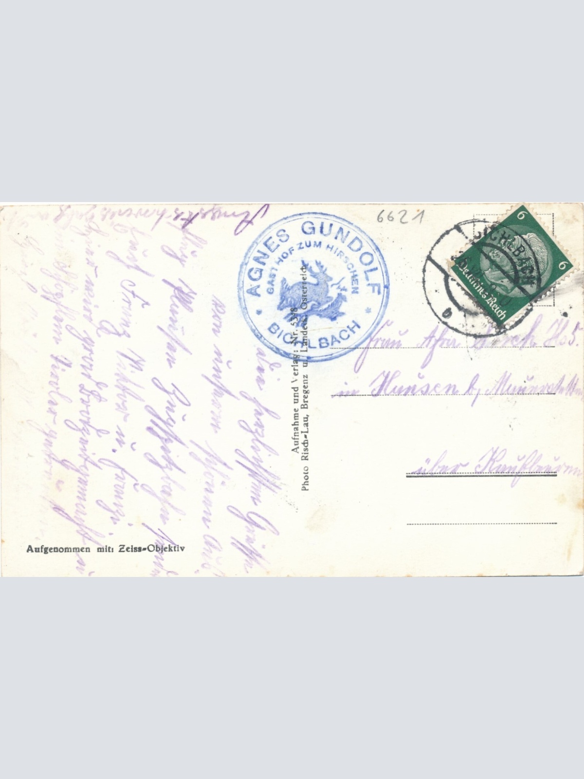 AK aus Bichlbach mit Zugspitze Tirol (6949)