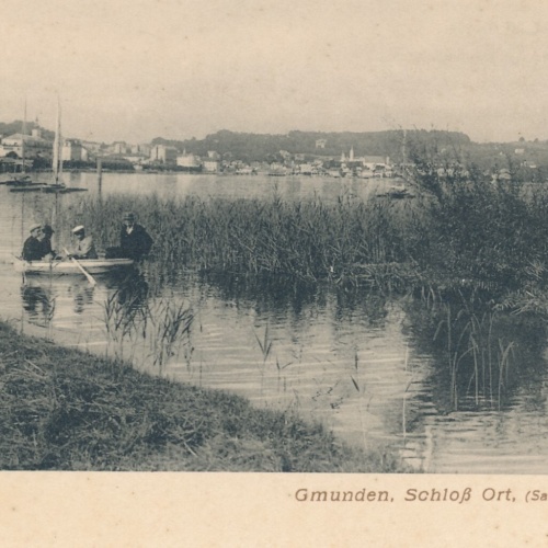 AK aus Gmunden mit Schloß Ort Oberösterreich (6772)