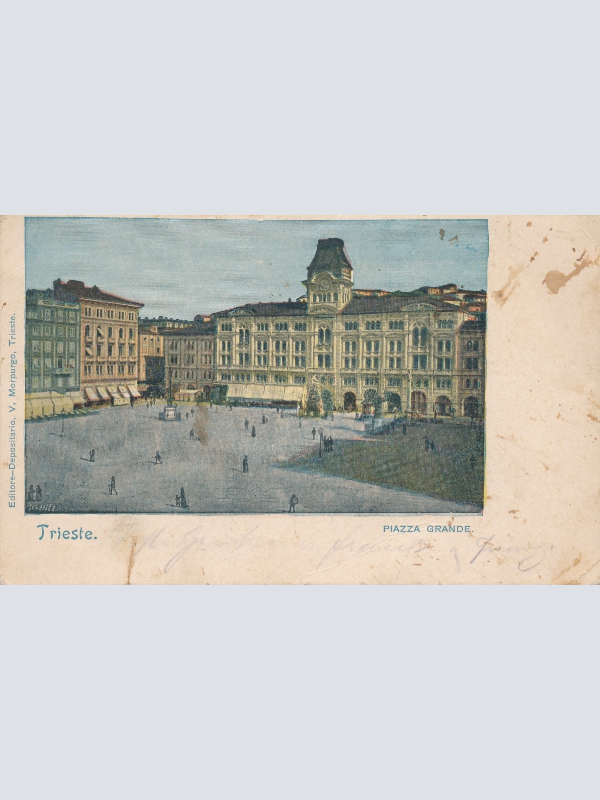 AK aus Trieste Piazza Grande Italien Ansichtskarte (16243)