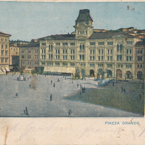 AK aus Trieste Piazza Grande Italien Ansichtskarte (16243)