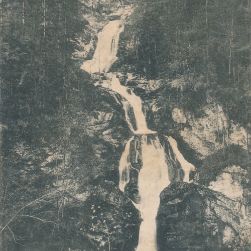 AK von einem Wasserfall Lassingfall bei Wienerbruck (7332)