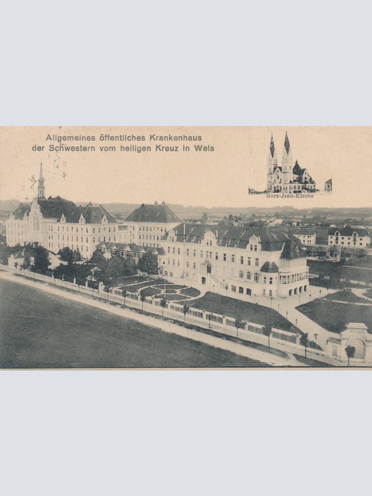 AK aus Wels Krankenhaus der Schwestern vom Heil. Kreuz Oberösterreich (6753)