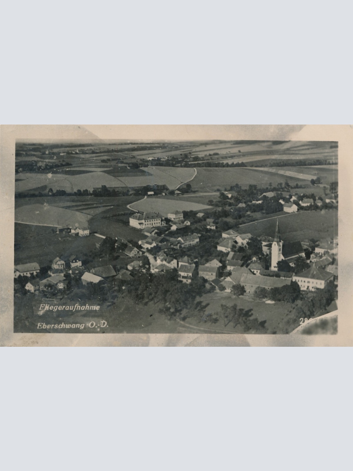 AK, Fliegeraufnahme, Eberschwang, Oberösterreich (S2030)