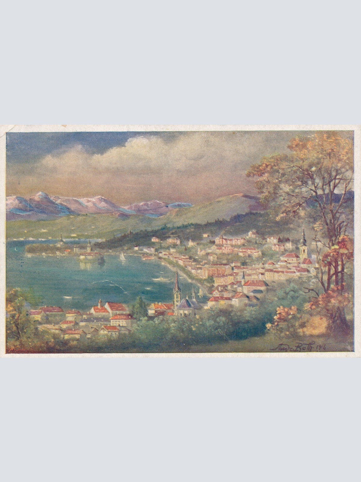 AK aus Gmunden vom Weinberg Oberösterreich (6771)