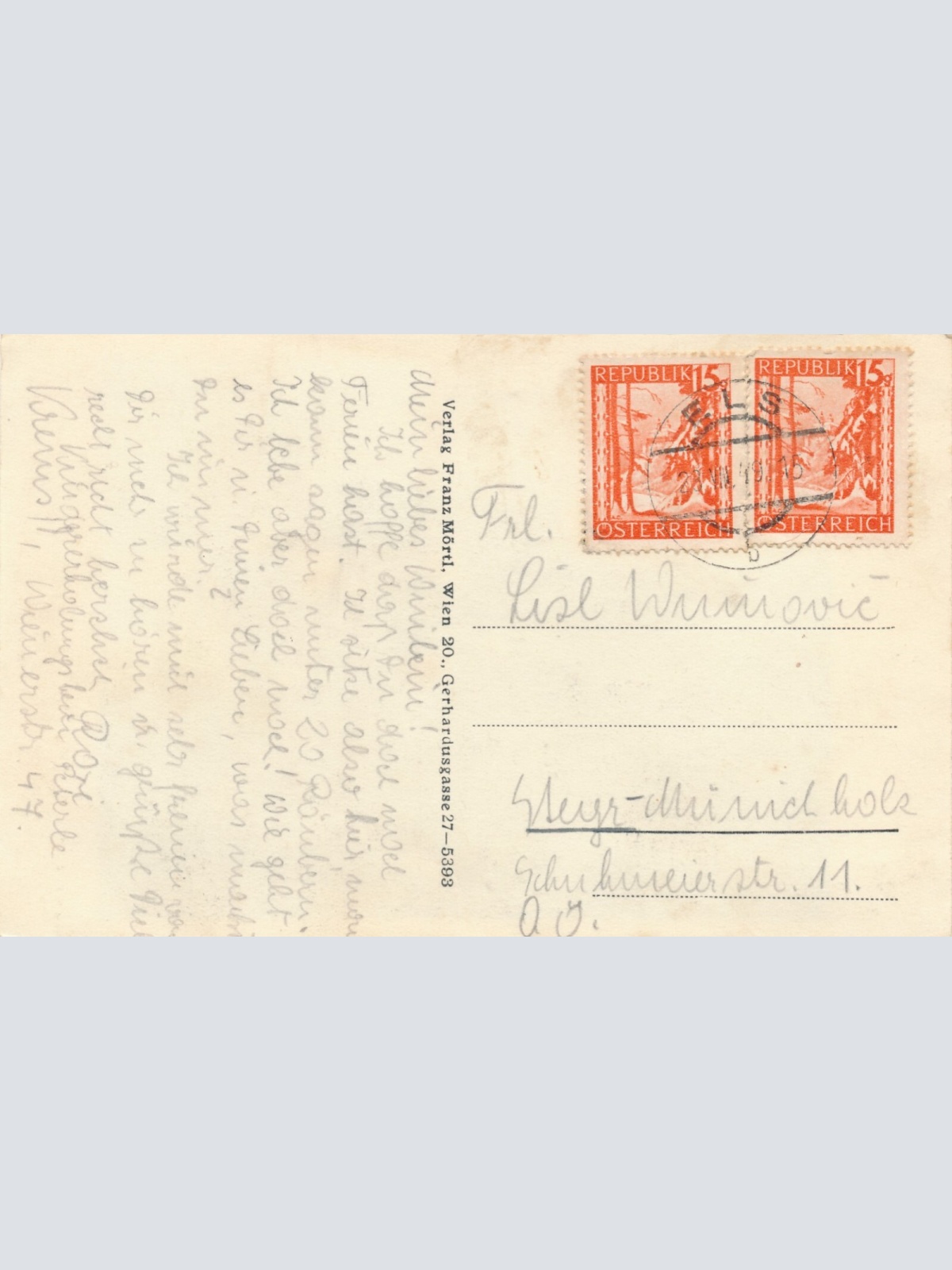 AK von der Burg Hartenstein Niederösterreich (7409)