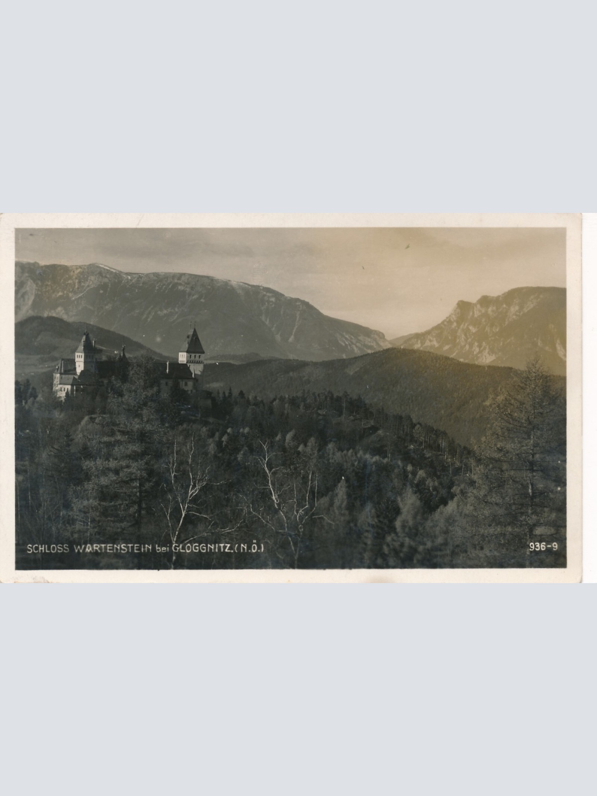 AK vom Schloss Wartenstein bei Gloggnitz Niederösterreich (7408)