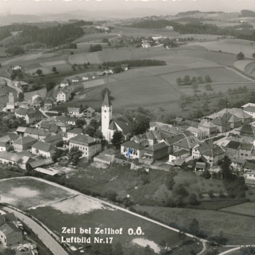AK aus Zell bei Zellhof Luftbild Nr.17 Oberösterreich (6681)