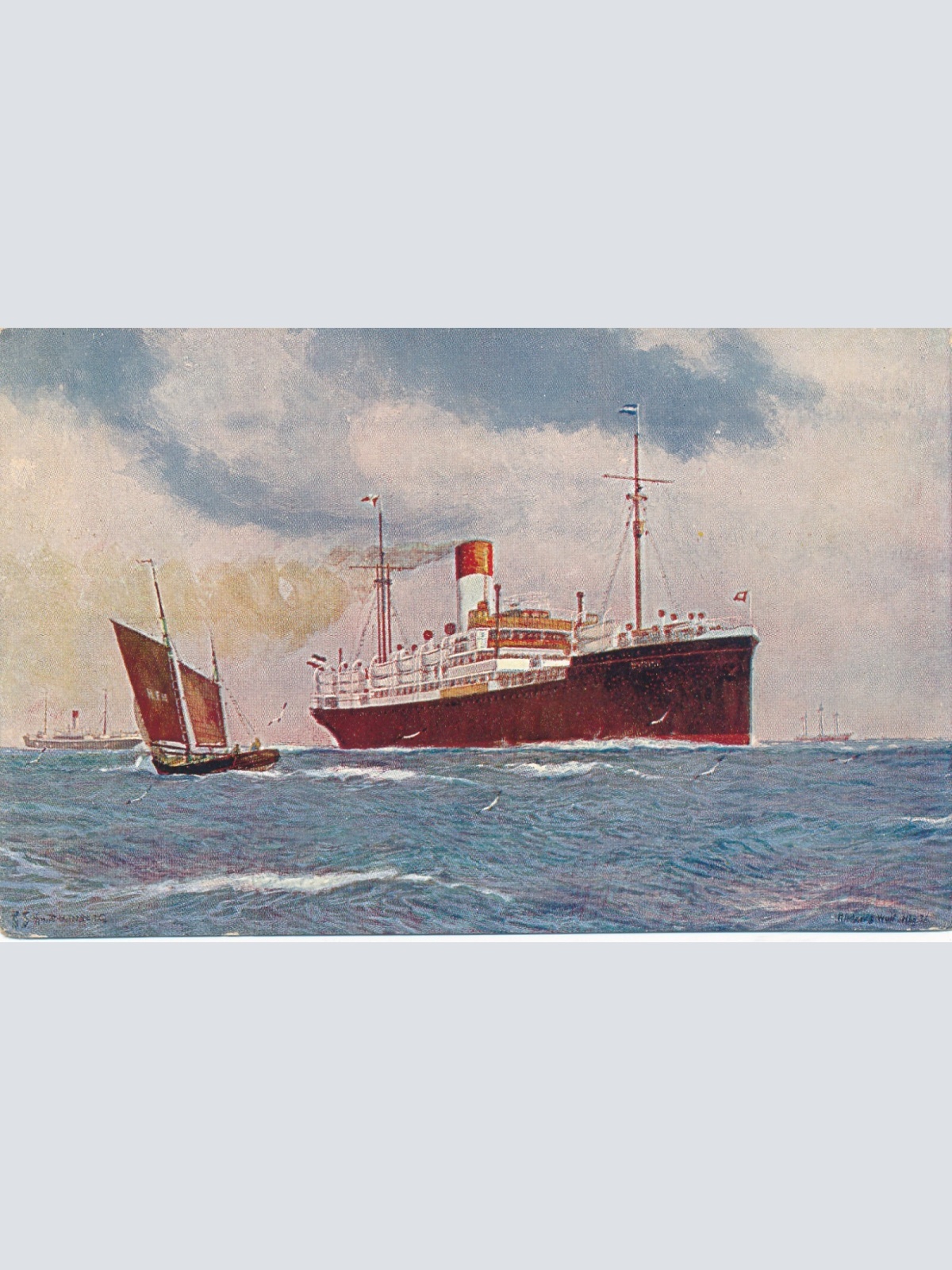 AK Schiffe Dampfschiff Maritim Postdampfer Espana (6713)