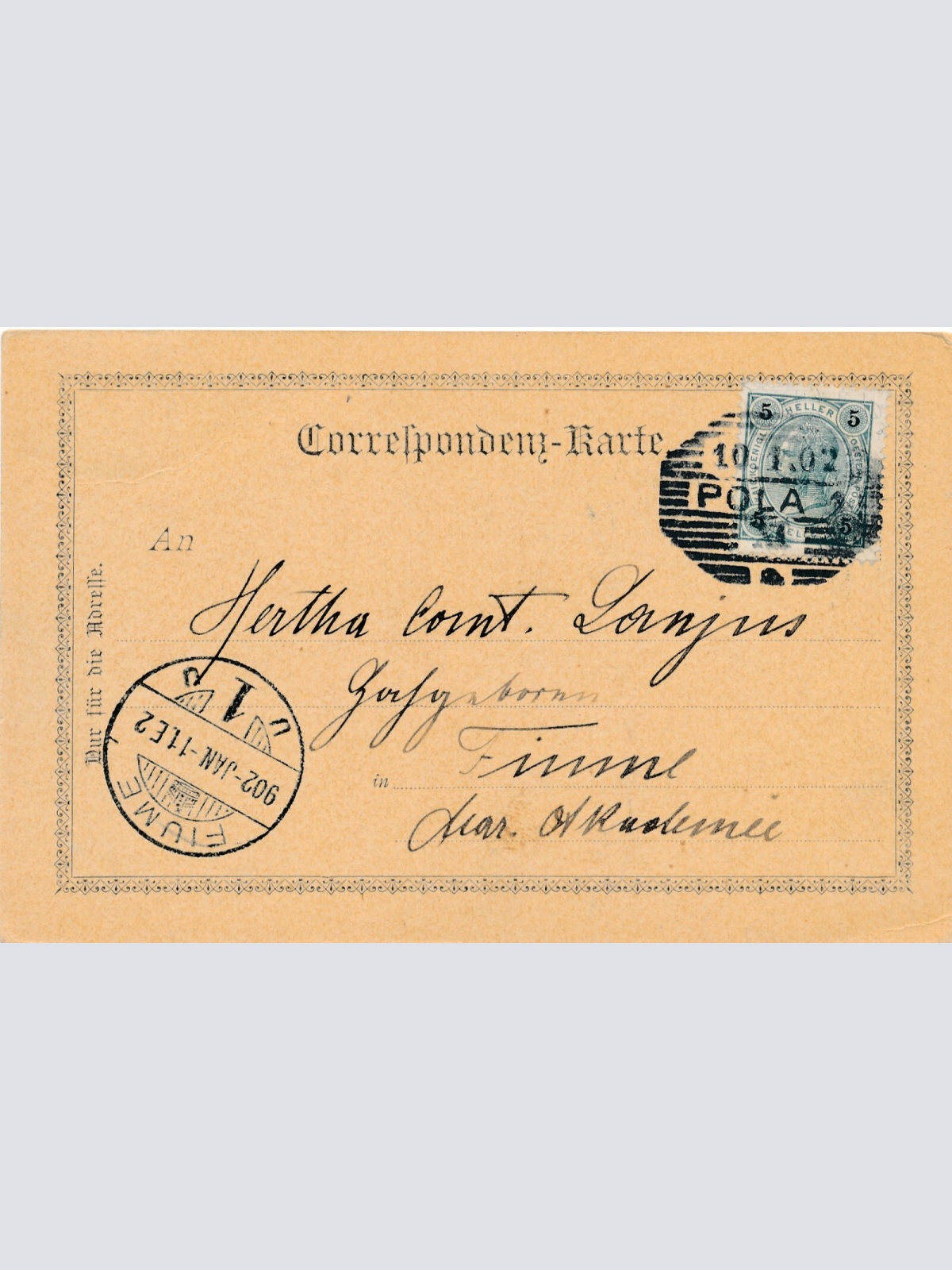 AK aus Lussinpiccolo dal Monte Calvario Kroatien (7284)