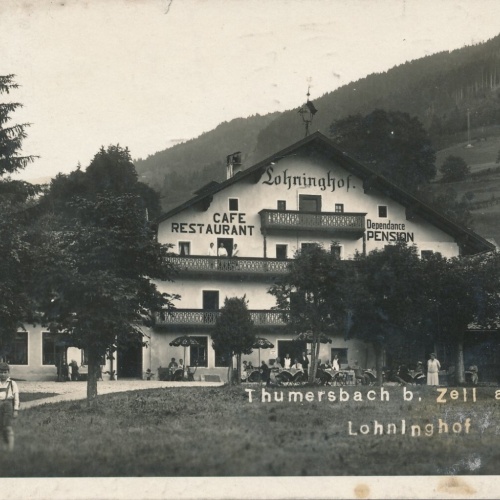 AK aus Thumersbach bei Zell mit Pension Lohninghof Salzburg (7487)