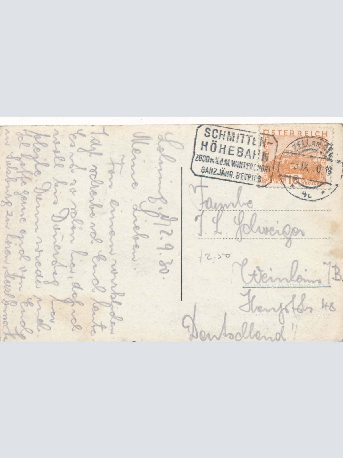 AK aus Thumersbach bei Zell mit Pension Lohninghof Salzburg (7487)