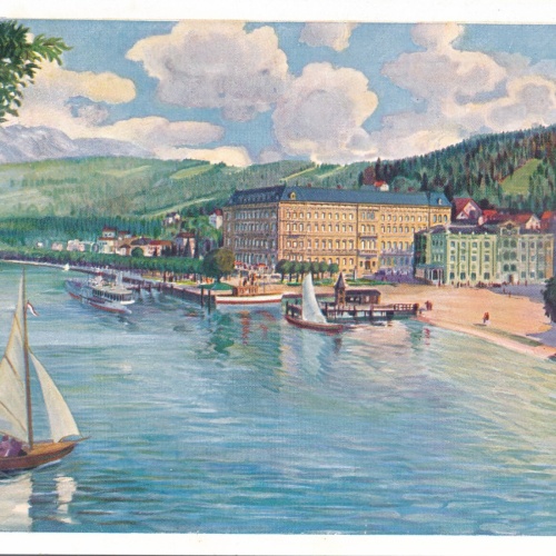 AK aus Gmunden mit Hotel Austria Oberösterreich (7431)