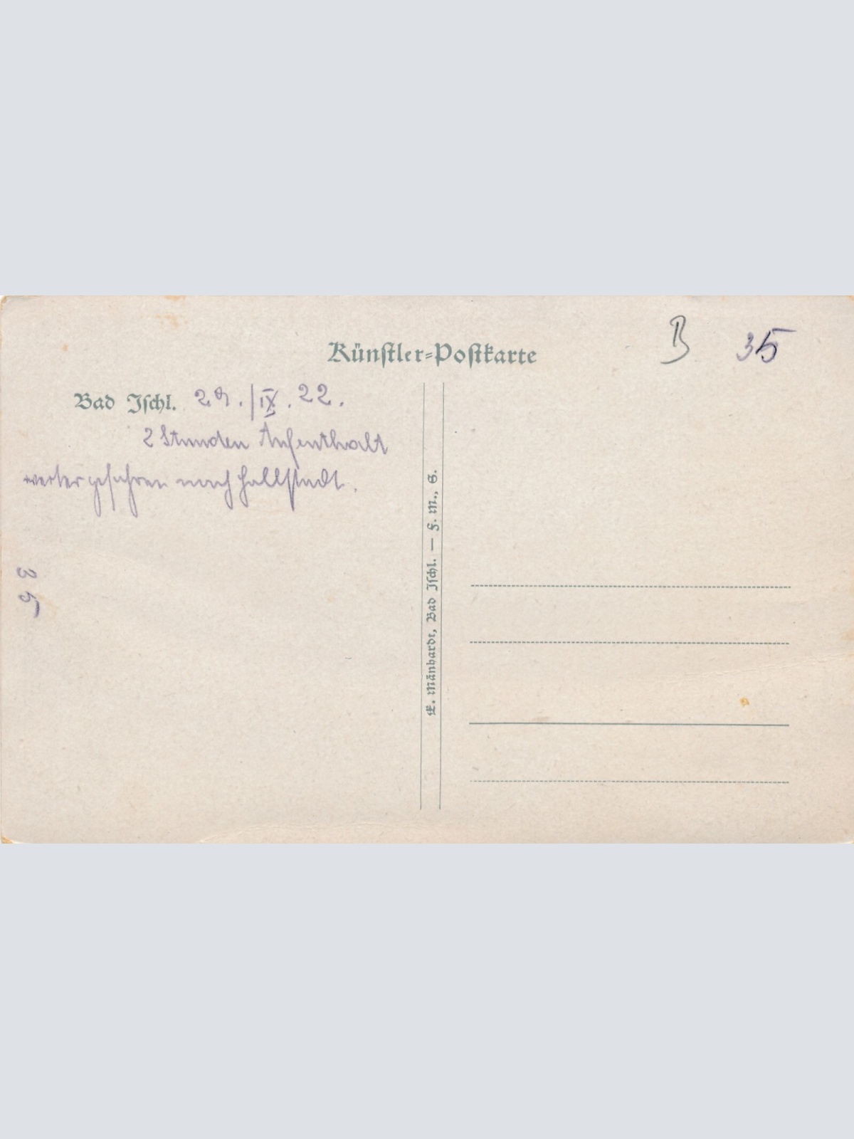 AK aus Bad Ischl Oberösterreich (7448)